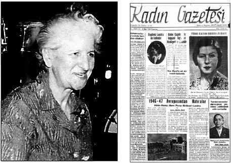 Aylık “Kadın Gazetesi”nin sahip ve başyazarı, İffet Halim Oruz