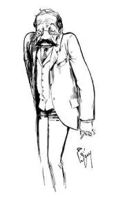 Mahmud Sadık'ın Cemil Cem tarafından çizilen bir karikatürü