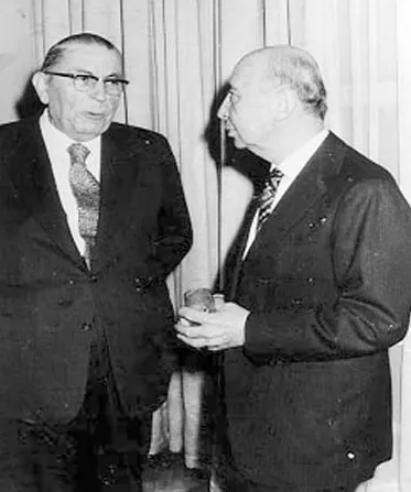 İhsan Sabri Çağlayangil ve Vehbi Koç