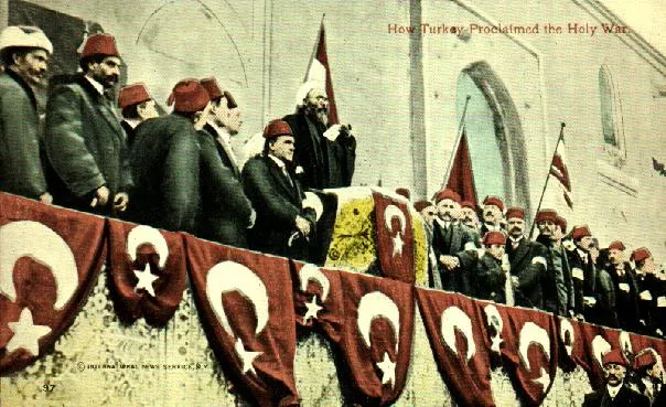 Ali Haydar Efendi, Fetva Emini olarak Cihat Fetvasını okurken