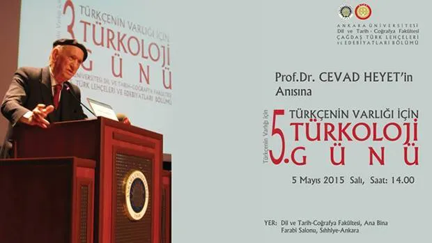 Prof. Dr. Cevad Heyet anısına etkinlik afişi