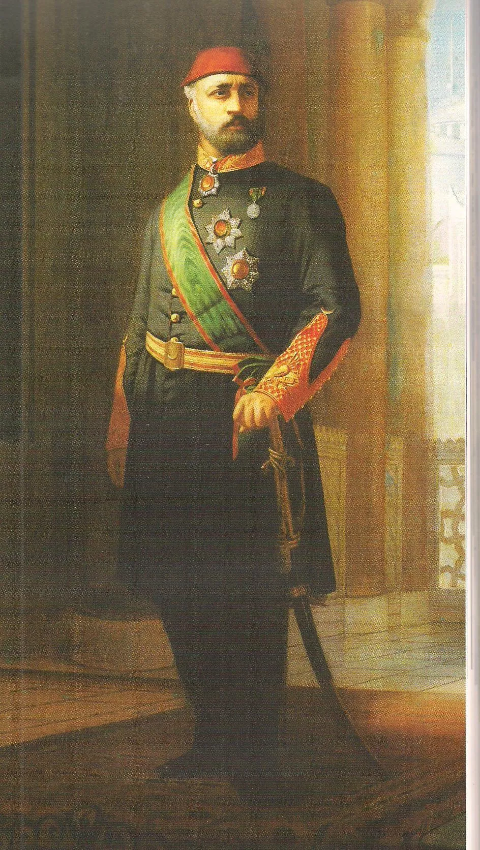 Sultan Abdülaziz portresi (Ressam Pierre Désire Gillemet)
