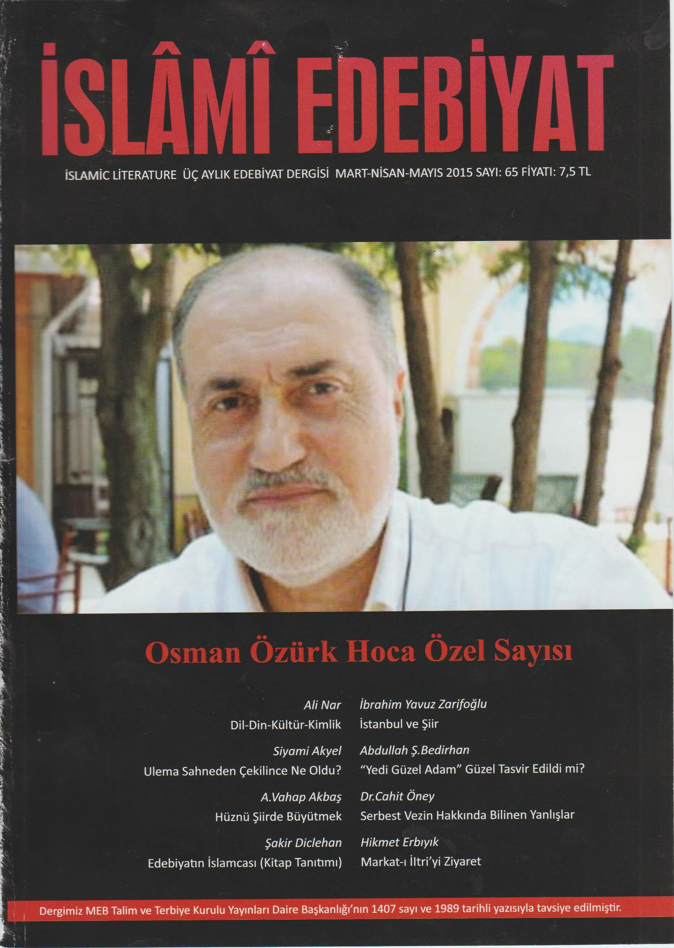Prof. Dr. Osman Öztürk Hoca Özel Sayısı