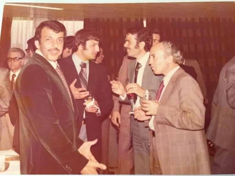 TRT’de arkadaşlarıyla. Ankara, 1976