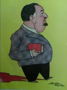 Guguk dergilerinden bir karikatür.