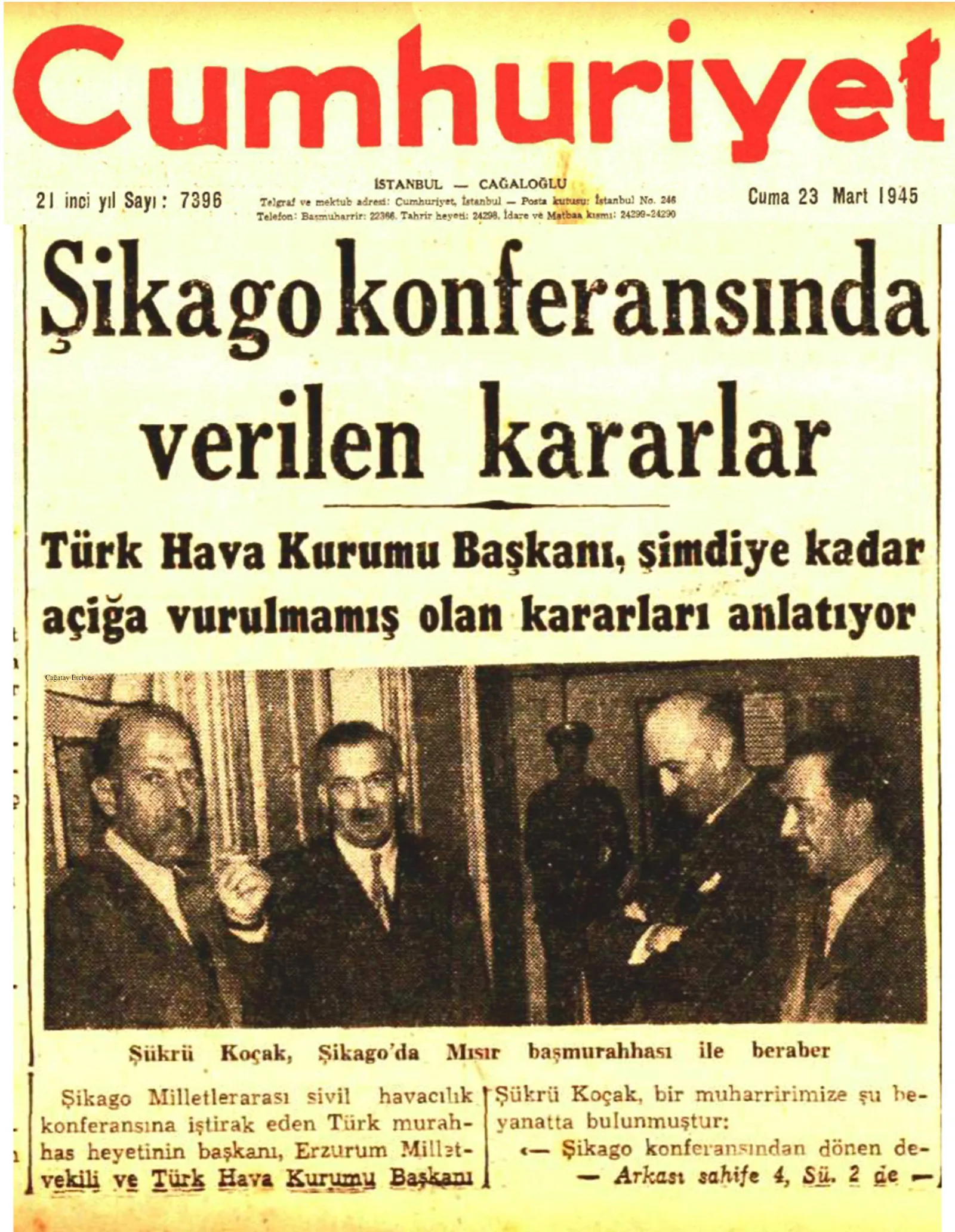 Şükrü Koçak Şikago'da