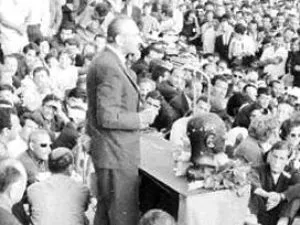 Mehmet Ali Aybar, miting meydanında