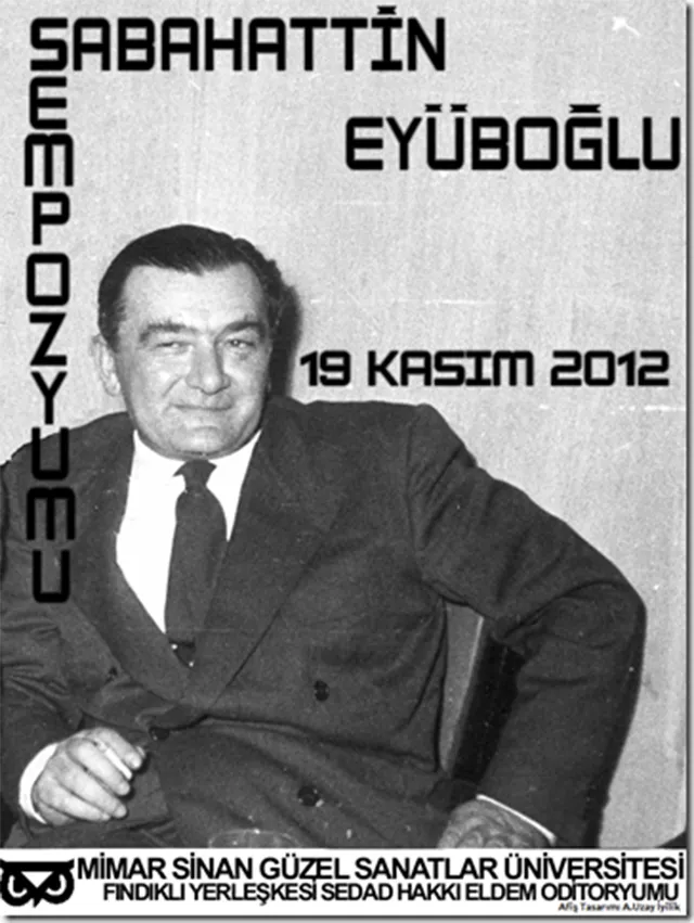 Sabahattin Eyuboğlu konulu bir etkinlik afişi