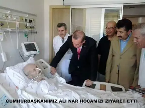 Cumhurbaşkanı Erdoğan'ın Ali Nar'ı hastanede ziyareti