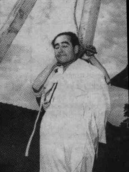 Başbakan Adnan Menderes 17 Eylül 1961'de idam edildi.