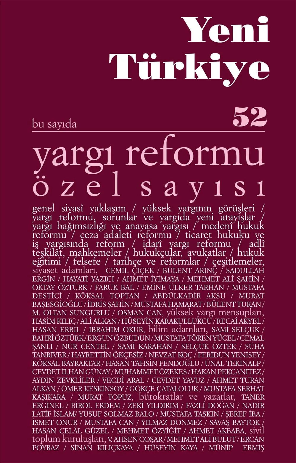 Yargı Reformu Özel Sayısı