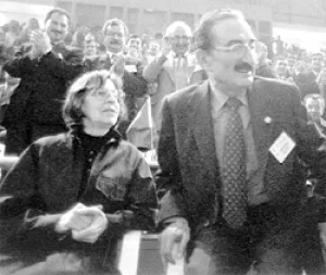 Bülent Ecevit with her wife Rahşan Ecevit