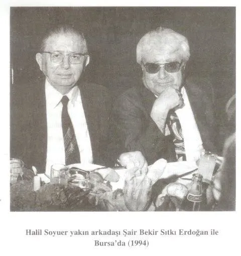 Halil Soyuer, Bekir Sıtkı Erdoğan ile (Bursa)