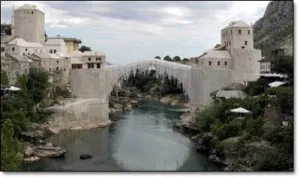 Mostar Bridge designed by Architect Hayreddin