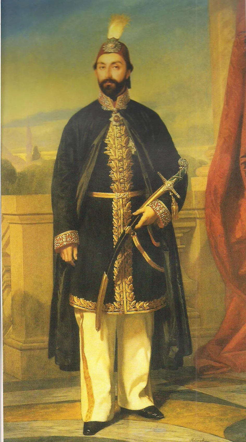 Sultan I. Abdülmecid portresi (Ressam Rupen Manas)