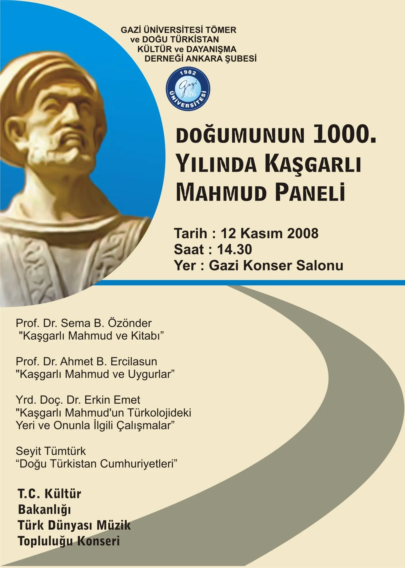 Kaşgarlı Mahmud hakkında etkinlik afişi