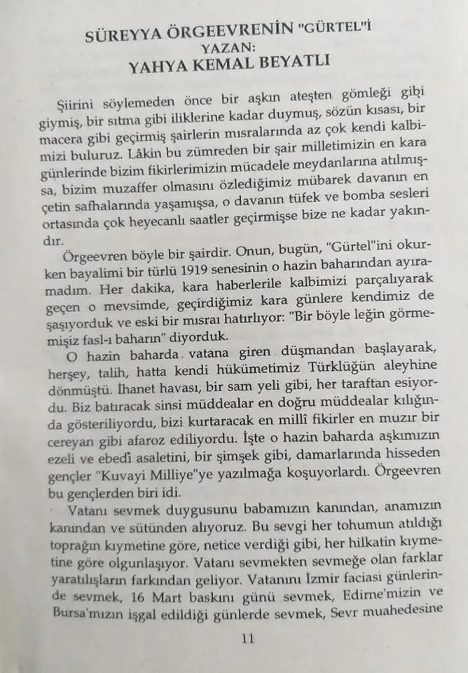 Süreyya Özgeveren'den Gürtel'e 1 (İbrahim Oluklu arşivii)