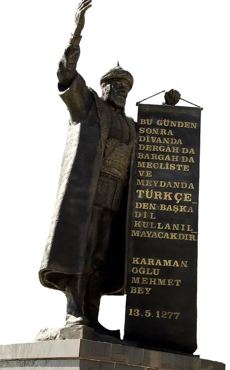 Karamanoğlu Mehmed Bey  heykeli