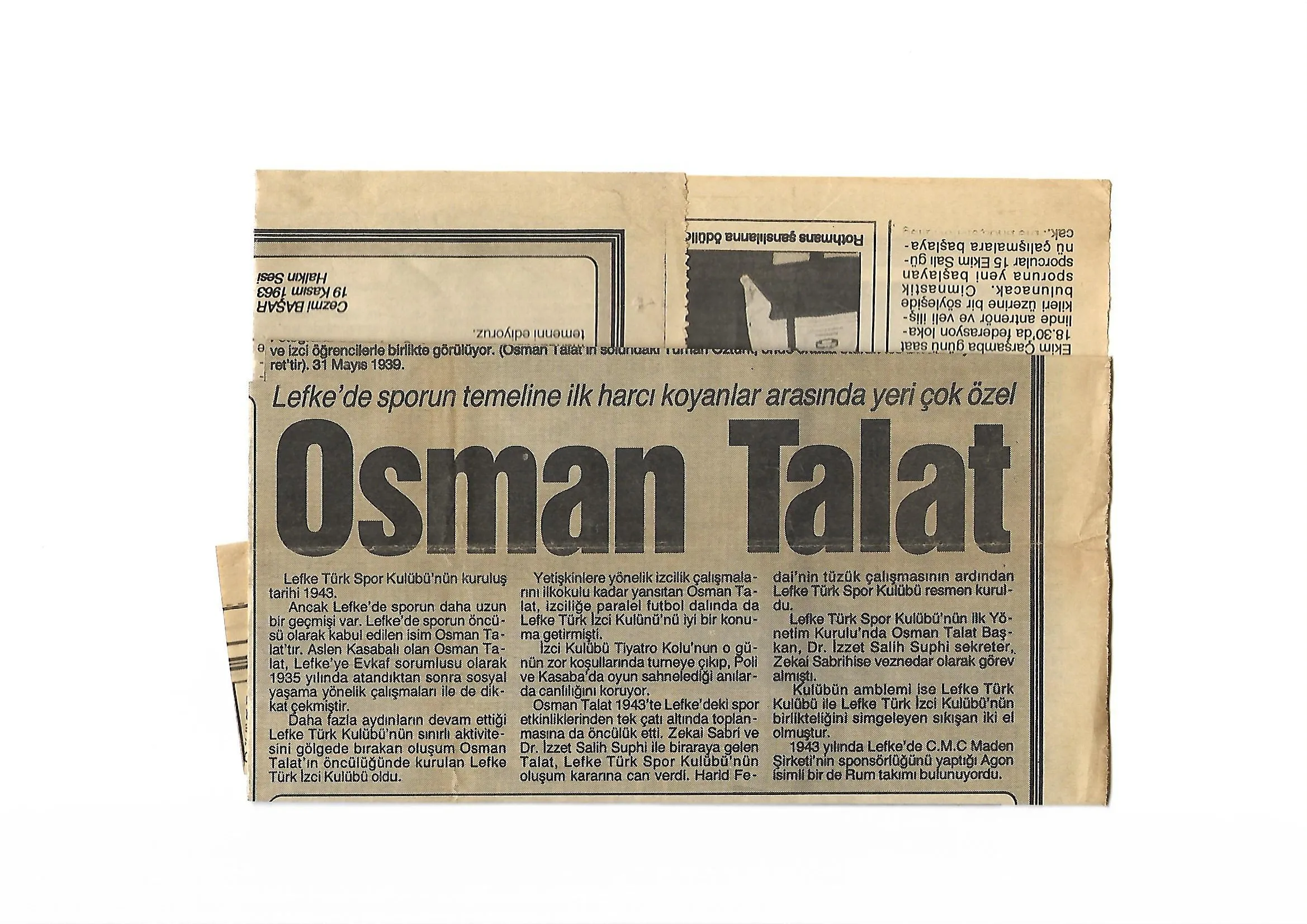 12 Ekim 1996 Tarihli Kıbrıs Gazetesinden Alınmıştır.