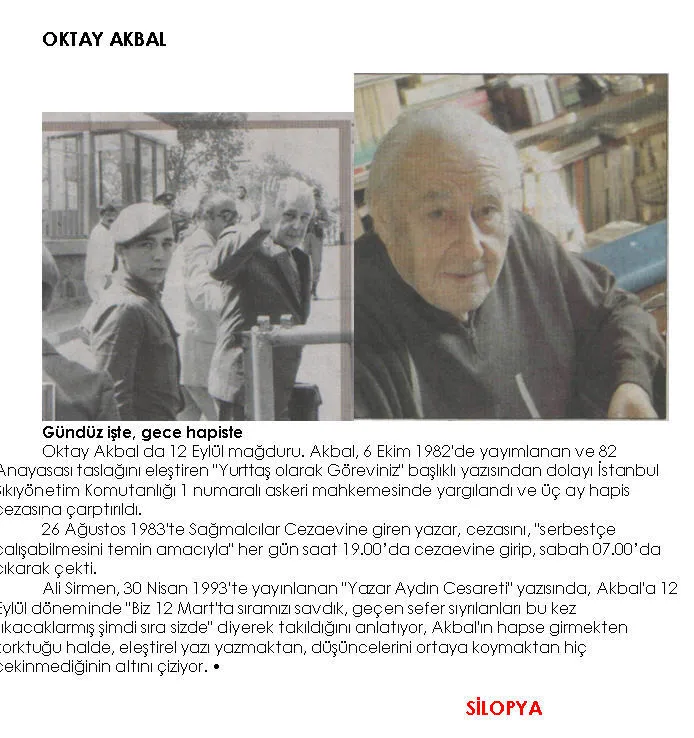 Gündüz işte, gece hapiste