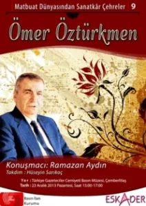 Ömer Öztürkmen konulu bir etkinlik afişi