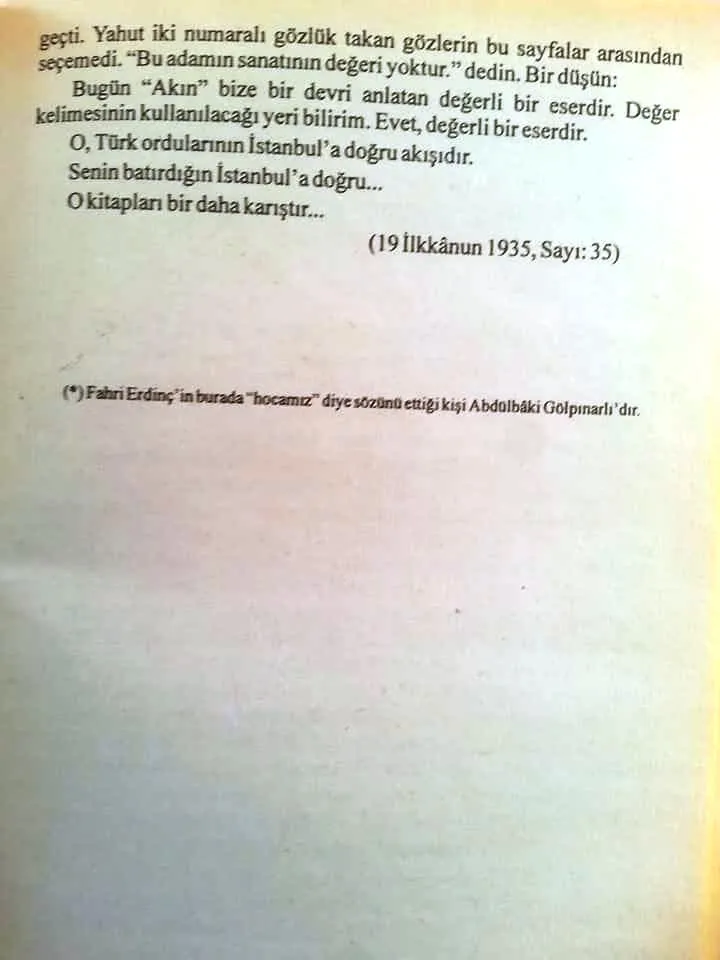 Fahri Erdinç'in İlk Ürünleri 5 (Kaynak dergisi, İbrahim Oluklu arşivi)