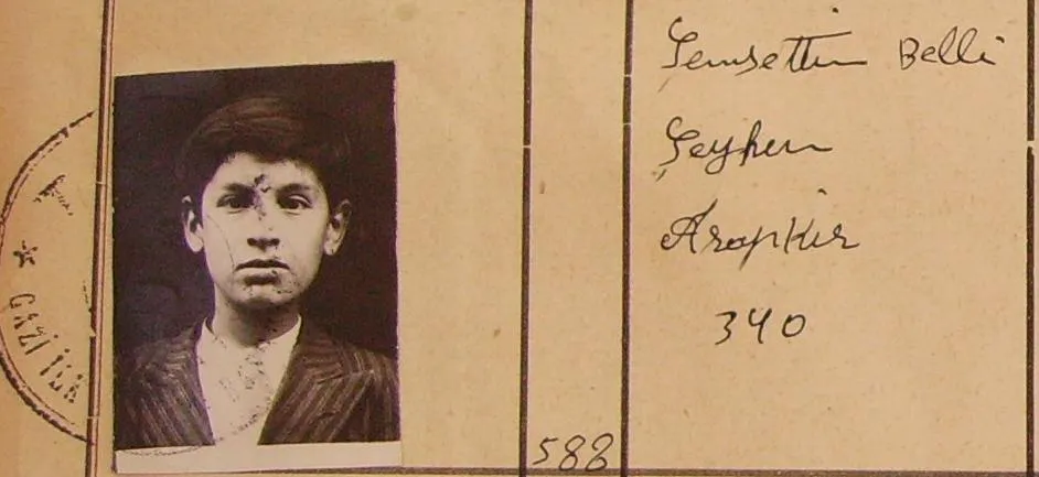 Şemsettin Belli ilkokul kaydı