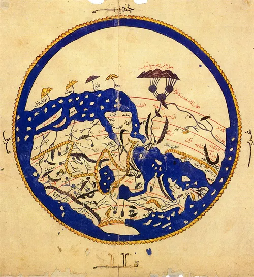 Muhammed İdrisi'nin dünya haritası 1