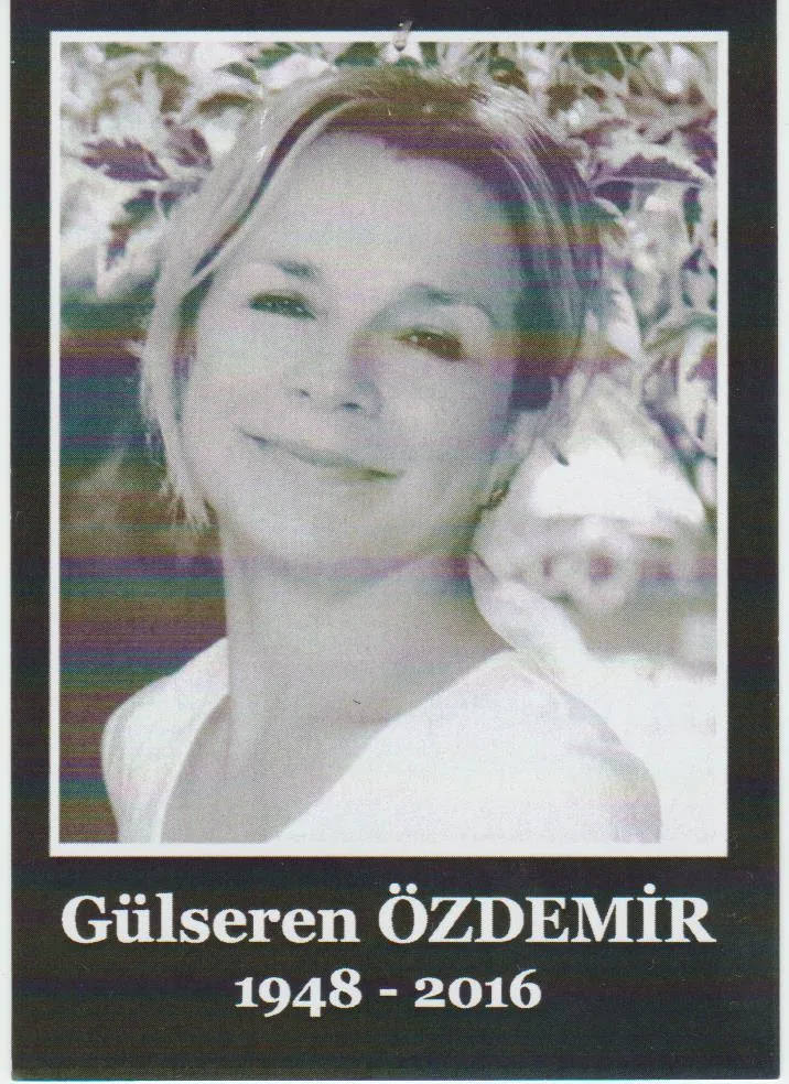 Vefat eden eşi Gülseren Özdemir (1948-2016)