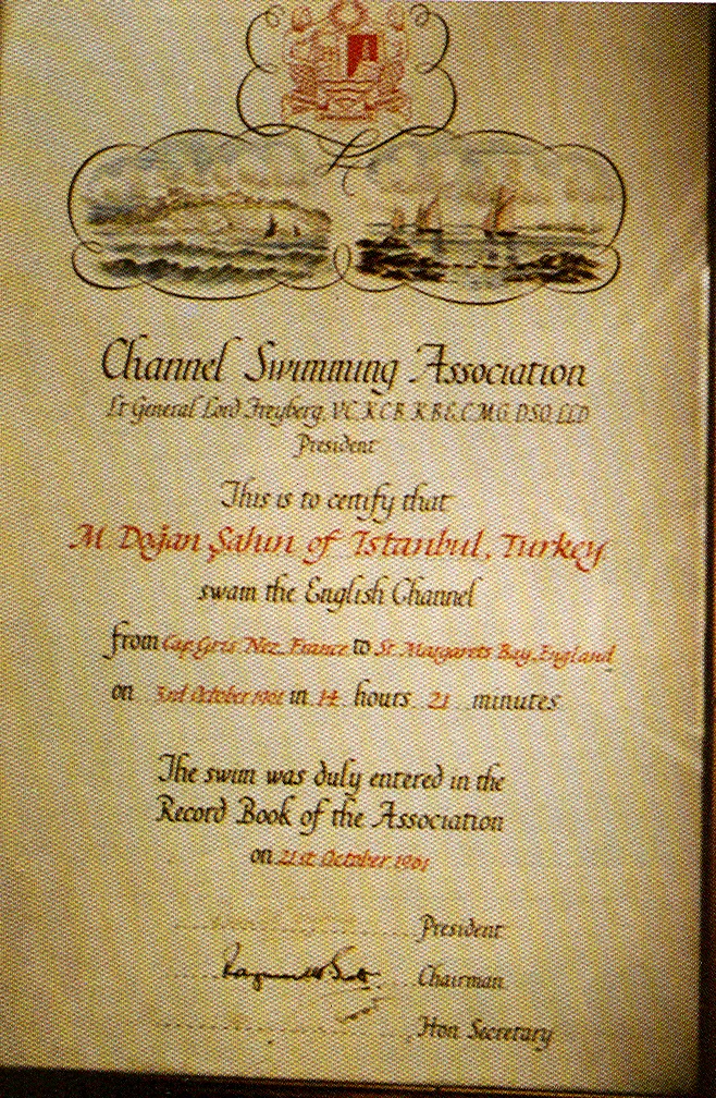 Doğan Şahin, sertifika