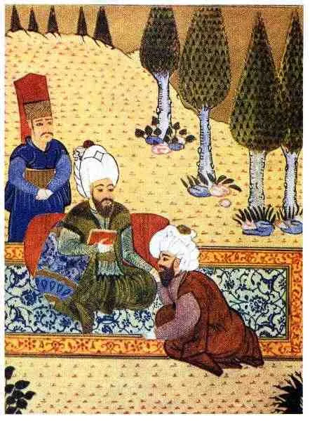 Miniature painting of Ali Kuşçu (Ali Qushji)