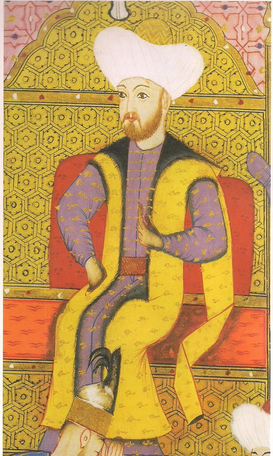 Miniature of enthronement of Murad II