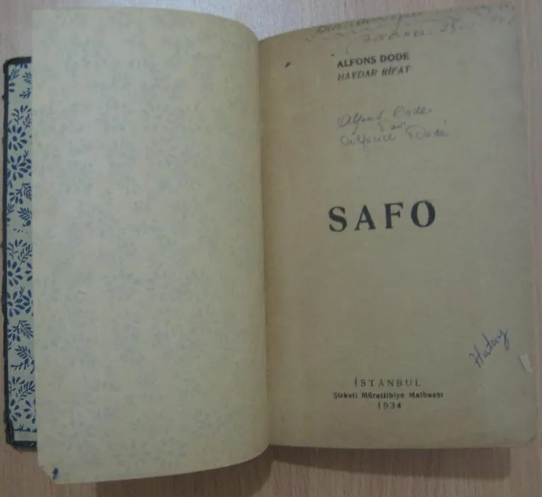 Haydar Rifat's translation of Safo (1934)