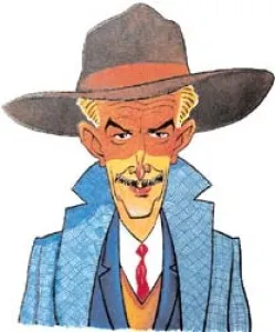 Orhan Kemal karikatürü