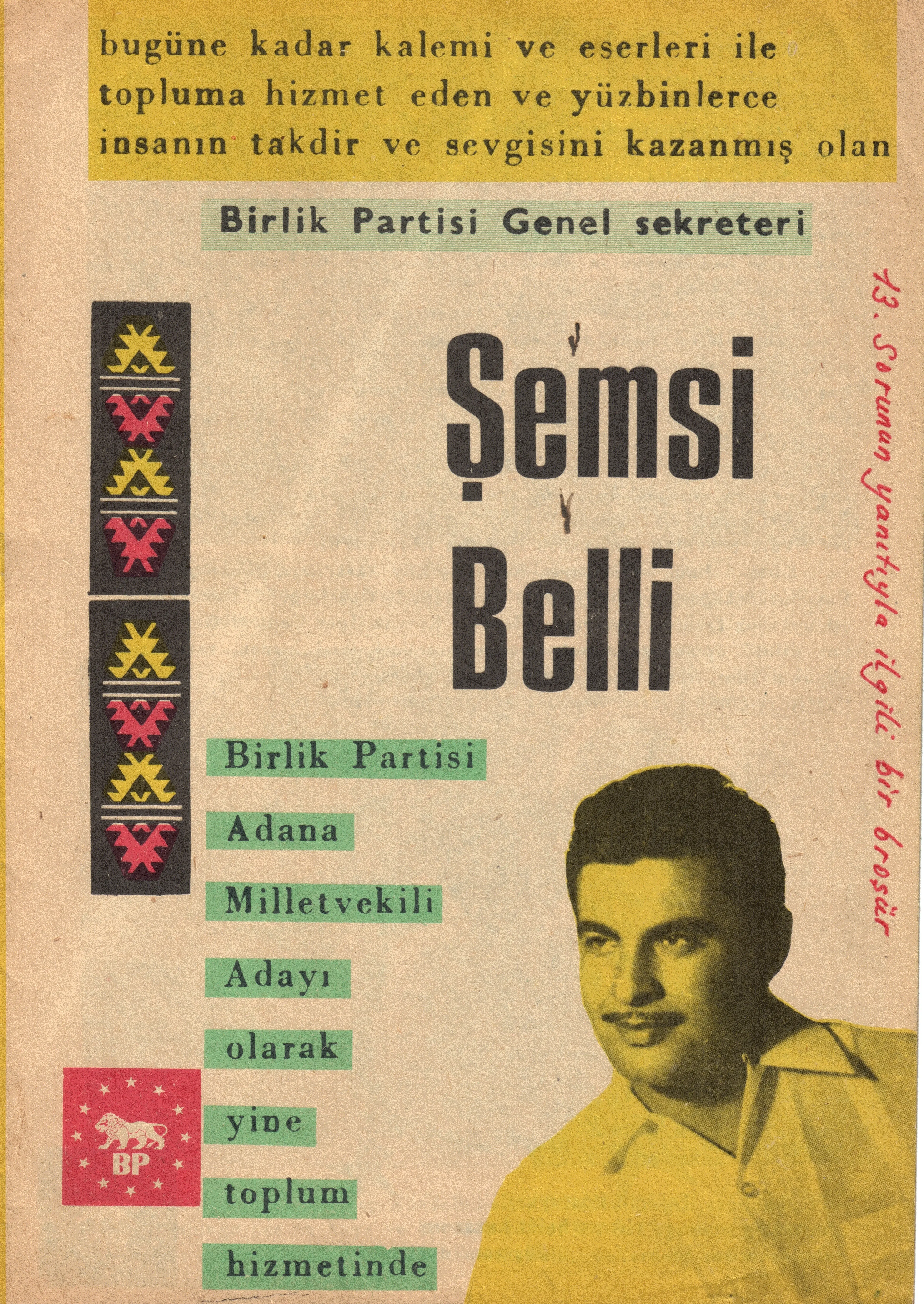 Birlik Partisi Broşürü