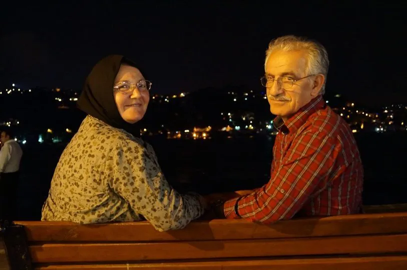 Mustafa Miyasoğlu with his wife