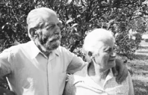 Oğuz Tansel, with wife's