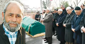 Duran Kömürcü'nün cenaze töreni.