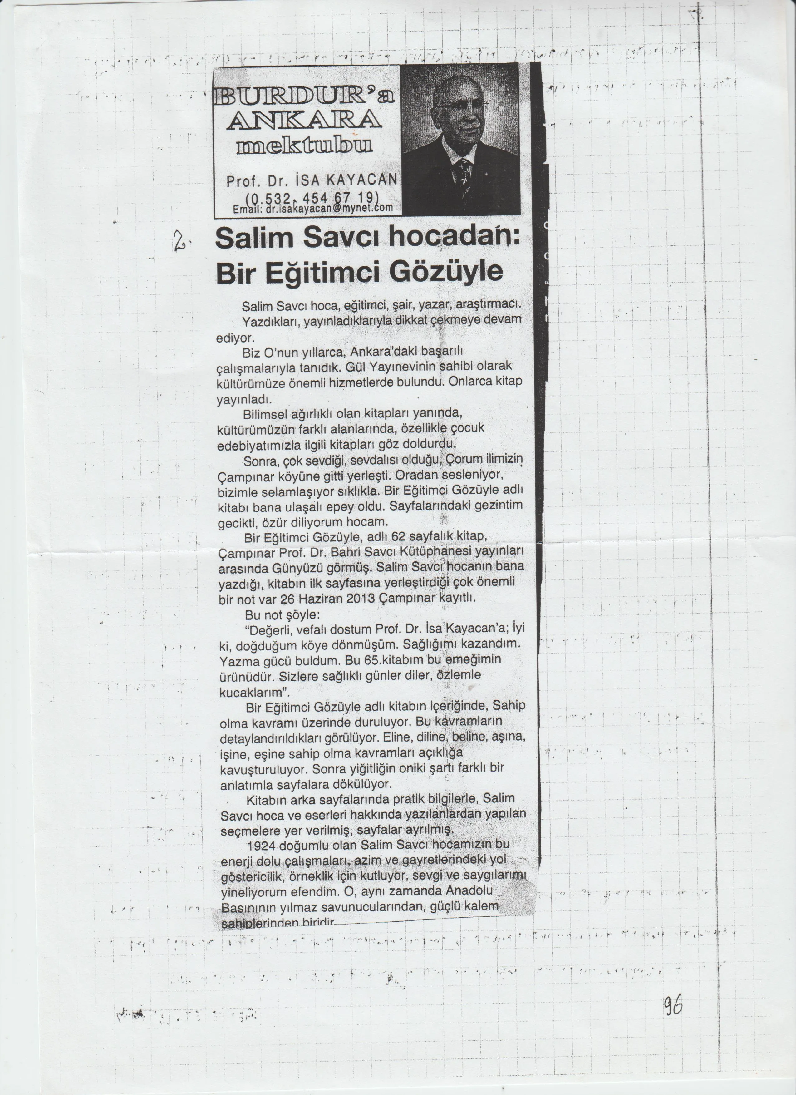 BİR EĞİTİMCİ GÖZÜYLE