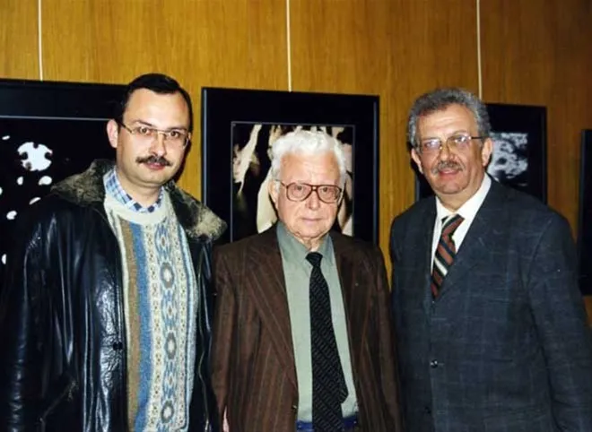 Prof. Dr. Barbaros Gürsel, babası Hüsnü Gürsel ile