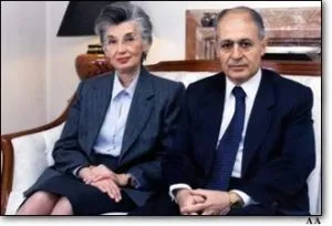 Semra Sezer, eşi Ahmet Necdet Sezer ile