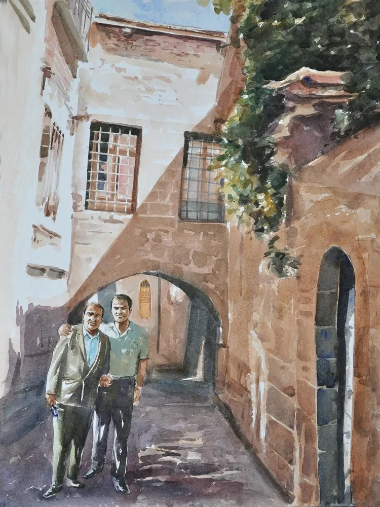 Hacı Kadri Mermutlu ve Ressam Dr. Yusuf Erkişi