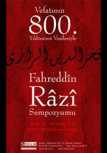Fahreddin Razi hakkında bir etkinlik afişi