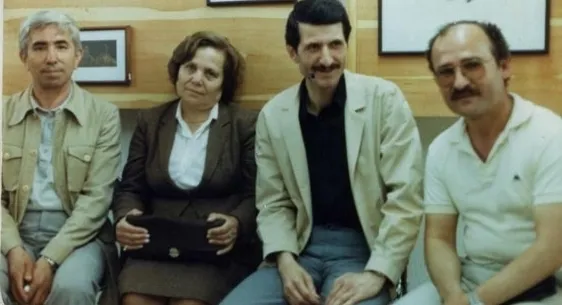 Mithat Yaban, Müfide Güzin Anadol, Mehmet Yaşar Bilen ve Devrek Lisesi Müdürü İhsan Mutlu