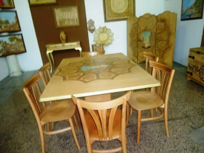 Ahşap yakma, yemek masası, 2010